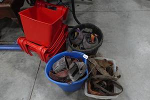 lot 240 image: Assorted Tack - Buckets, Boots, Straps