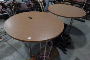 lot 284 image: 2 4 Round Tables