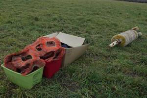 lot 328 image: Assorted Cattle Scratching Post Pieces