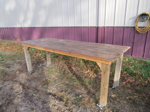 92" x 36" Shop Table on Castors