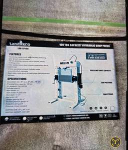 lot 10 image: Landhonor LHR-SP100 AirHydraulic 100Ton Press (UNUSED)
