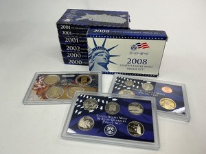 lot 9 image: 7x Proof Sets from 2000-2008