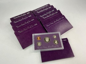 lot 12 image: 10x Proof Sets from 1985-1988