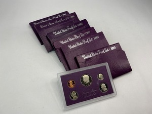 lot 15 image: 6x Proof Sets from 1884-1992