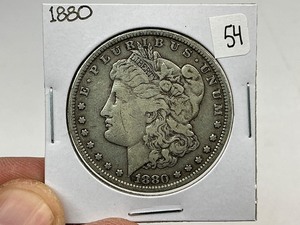 lot 54 image: 1880 Morgan Silver Dollar