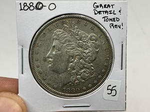 lot 55 image: 1880-O Morgan Silver Dollar