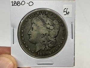 lot 56 image: 1880-O Morgan Silver Dollar
