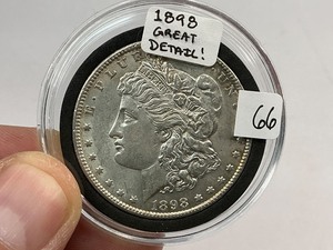 lot 66 image: 1898 Morgan Silver Dollar