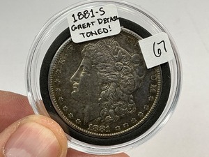 lot 67 image: 1881-S Morgan Silver Dollar