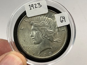 lot 69 image: 1923 Silver Peace Dollar