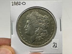 lot 22 image: 1882-O Morgan Silver Dollar