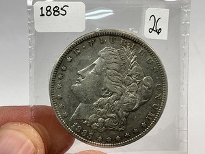 lot 26 image: 1885 Morgan Silver Dollar