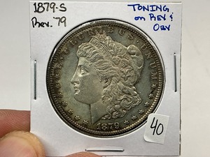 lot 40 image: 1879-S Rev. 79 Morgan Silver Dollar