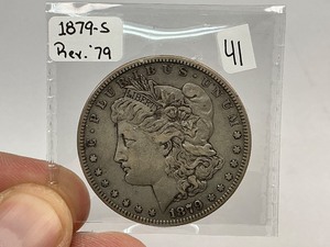 lot 41 image: 1879-S Rev. 79 Morgan Silver Dollar
