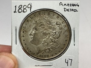 lot 47 image: 1889 Morgan Silver Dollar