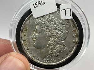 lot 77 image: 1896 Morgan Silver Dollar