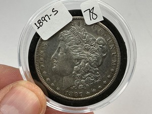 lot 78 image: 1879-S Morgan Silver Dollar