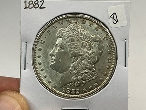 lot 81 image: 1882 Morgan Silver Dollar