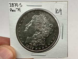 lot 109 image: 1879-S Rev 79 Morgan Silver Dollar