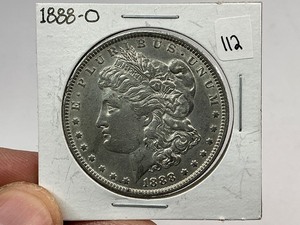 lot 112 image: 1888-O Morgan Silver Dollar