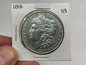 lot 113 image: 1898 Morgan Silver Dollar