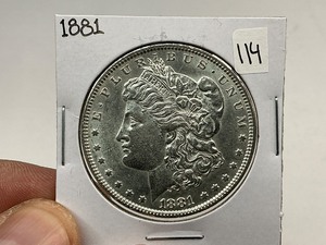 lot 114 image: 1881 Morgan Silver Dollar
