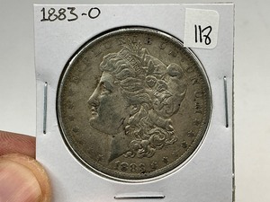 lot 118 image: 1883-O Morgan Silver Dollar