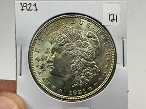 lot 121 image: 1921 Morgan Silver Dollar