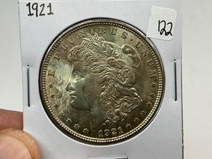 lot 122 image: 1921 Morgan Silver Dollar