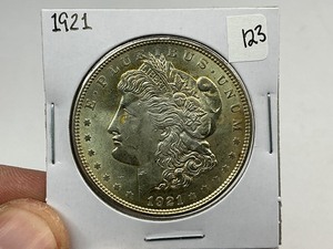 lot 123 image: 1921 Morgan Silver Dollar
