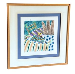 lot 6D image: K - Framed Penny Feder Monoprint Monotype Edition 11 with Certificate