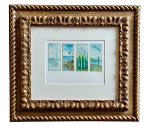lot 18D image: K - Framed Print of Wayzata Waterfront Scene