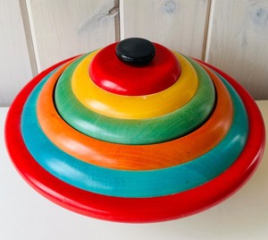 lot 80C image: SR - Vintage Wooden Centerpiece Box by Pietro Manzoni, Italy, 1970s