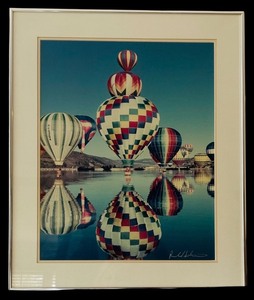 lot 98HH image: MBR - Framed Hot Air Balloons Photograph Signed by Artist 2