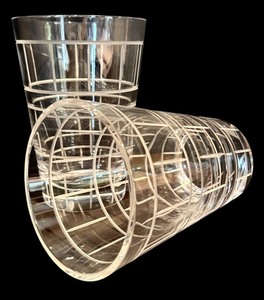 lot 114H image: LR - Pair of Vintage Ralph Lauren Plaid Tumblers