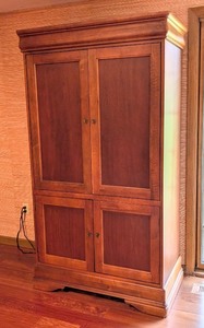 lot 165 image: LL - Hooker Solid Wood Entertainment Cabinet