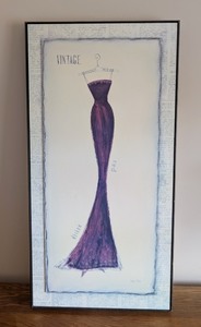 lot 189 image: ML - Emily Adams Framed Print Vogue Silhouette