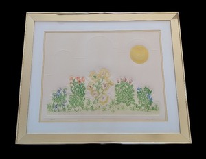 lot 279 image: DR - Lawrence Leifeld Signed Embossed Print Spring Time 115150 Framed Art