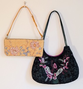 lot 286A image: ML - Chan Luu Embroidered and Embellished Handbag and Clutch Set