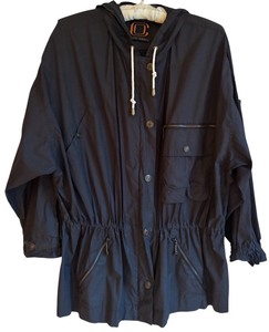 lot 331H image: FR - Ellen Tracy Company Womens Black Cotton Hooded Jacket P