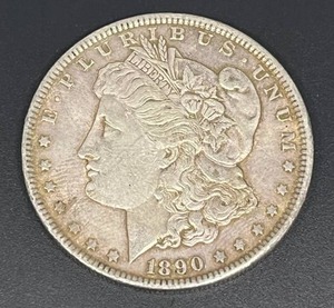 lot 17 image: 1890 Morgan Silver Dollar