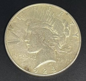 lot 22 image: 1928-S Peace Dollar