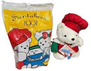 Vintage 1991 Dayton Hudson Santa Bear Plush Toy Chef