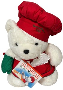 Vintage 1991 Dayton Hudson Santa Bear Plush Toy Chef