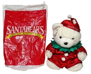 Vintage 1994 Dayton Hudson Santa Bear Plush Toy Bear