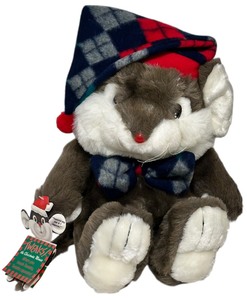 Vintage 2000 Lil Tweaks Christmas Mouse Plush Toy from Dayton Hudson Plush Toy Mouse