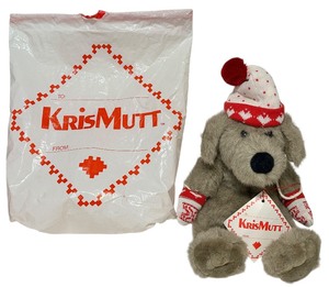Vintage Kris Mutt Christmas Stuffed Dog by Dayton Hudson