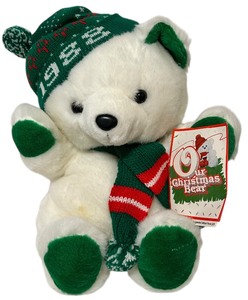 Vintage 1988 Kmart Our Christmas Bear Plush Toy