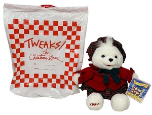 Vintage 1993 Kmart Christmas Teddy Bear Commemorating the 150th Anniversary of Charles Dickens A Christmas Carol