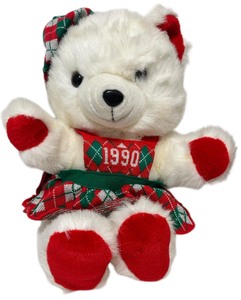 Vintage 1990 Kmart Christmas Teddy Bear